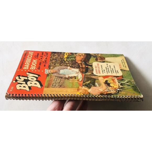 Vintage 1963 Barbecue Cookbook Big Boy Illustrated Recipes Spit Fire Grill Steak - Picture 11 of 16